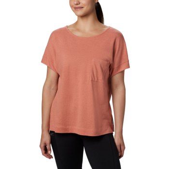 Dámské Tričko Columbia Summer Chill Short Sleeve Oranžové PBKNSY748